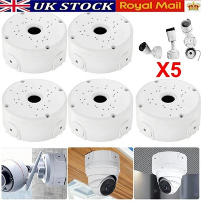 5X Cctv Junction Box Deep Base  Outdoor Dome Camera Mount Cable Management Box from B&Q