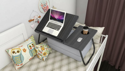 Folding Laptop Table   Portable Lap Desk For BedSofaOr Breakfast. from B&Q