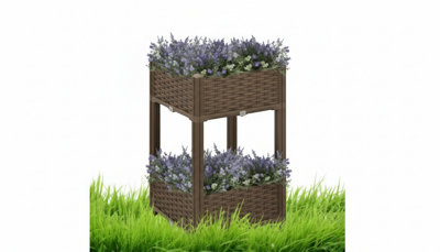 Two-Tier Plant Stand  Sturdy And Space-Saving Stand For Flowers Or Plants