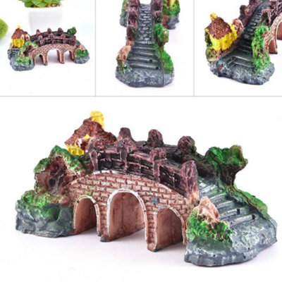 Bridge Rockery Resin Fish Tank Ornament from B&Q