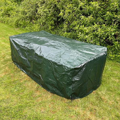 Waterproof Garden Table Cover Outdoor Patio Rectangular Furniture Protector 2.03M Durable Green from B&Q