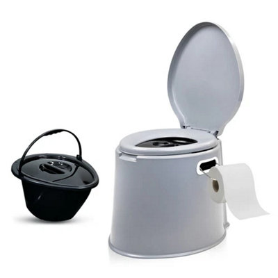 Portable Camping Toilet Chair Bucket Seat from B&Q