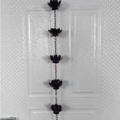 Lotus Rain Chain Decorative Rain Catcher Cups For Gutters Outdoor from B&Q