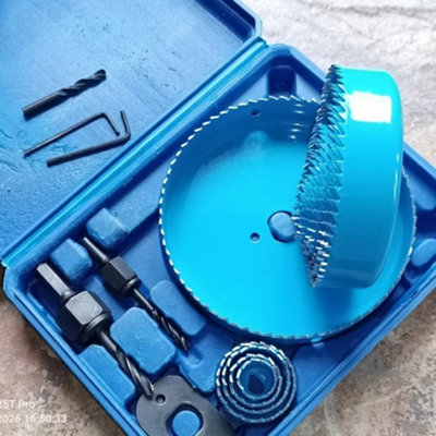  - 13 Pieces  Woodworking Hole Cutter Set 19 To 127 mm For Wood Plastic Plasterboard
