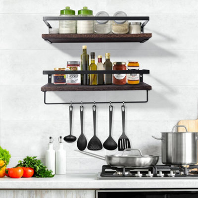  - 2 Tier Wall Mounted  Floating Shelves