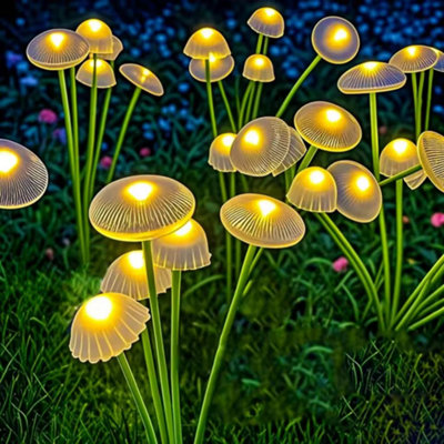  - Solar Mushroom Garden Lights Waterproof Outdoor Decor 6 Heads