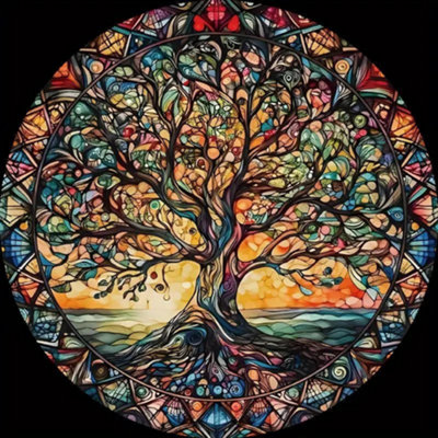 Tree Of Life Acrylic Wall Art Hanging Ornament from B&Q
