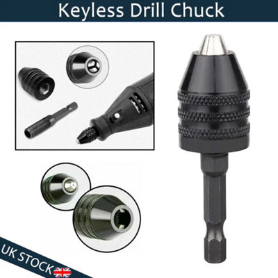 1 4 Inch Hex Shank Keyless Drill Chuck Adapter 0.3 To 8mm