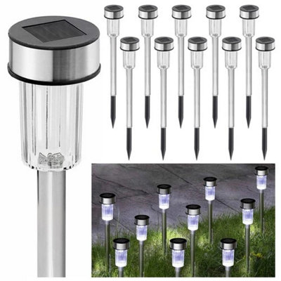  - Outdoor Garden Solar Stake Lights Set Of 10 For Patio Pathway Lighting