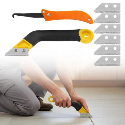  - Grout Removal Tool With 6 Replacement Blades Tile Cleaning Tool