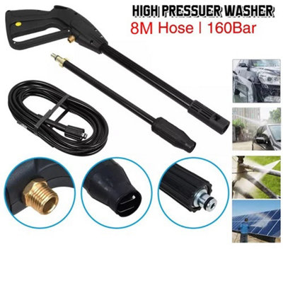  - High Pressure Power Washer Spray Gun Jet Lance Trigger Wash Wand With 8M Hose Kit