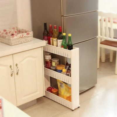 3 Tier Slide Out Storage Tower Spice Rack Kitchen Trolley from B&Q