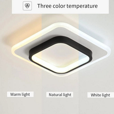Modern Led Square Ceiling Panel Light from B&Q