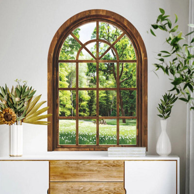  - Forest Window Wall Sticker Woodland Scenery Vinyl Decal