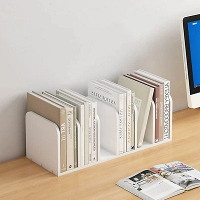  - Wooden Desktop Bookshelf Organiser Rack