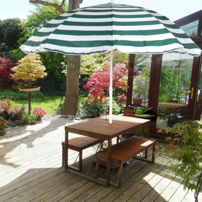 Garden Patio Beach Umbrella Parasol Sun Shade Shelter Outdoor Protection 1.8M Compact Canopy from B&Q