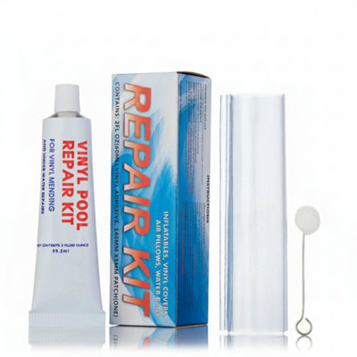  - Swimming Pool And Spa Vinyl Repair Kit Strong Patch Solution For Quick Leak Fix And Surface Restoration