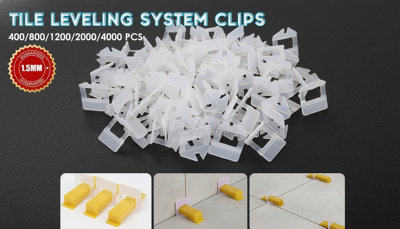 4000 Pcs Tile Leveling Spacer System Kit Clips Wedges  Lippage Plier For Floor  Wall Tiling   Short Body Copy from B&Q