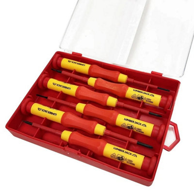B&Q Vde Insulated Screwdriver Set 6 Piece 1000V Precision Kit