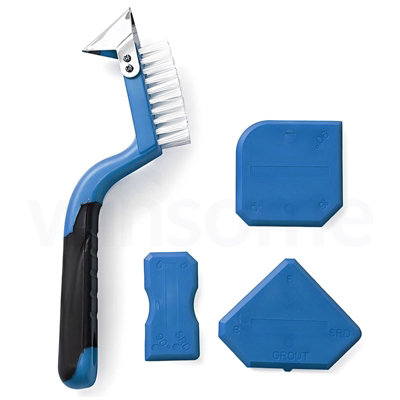  - 4Pc Caulking Tool Kit Sealant Remover Grout Finishing Set