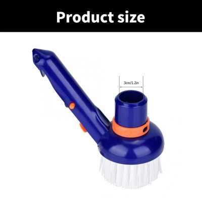  - Multifunctional Pool Cleaning Tool Ergonomic Pool Cleaning Brush For Home Pool
