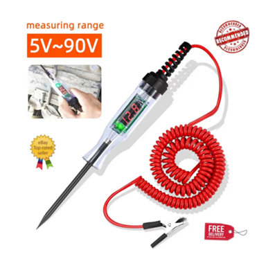 Car Circuit Tester Pen Automotive Voltage Test Tool 6V 12V 24V from B&Q
