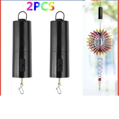2 Pieces Battery Operated Swivel Motor For Garden Wind Spinner from B&Q