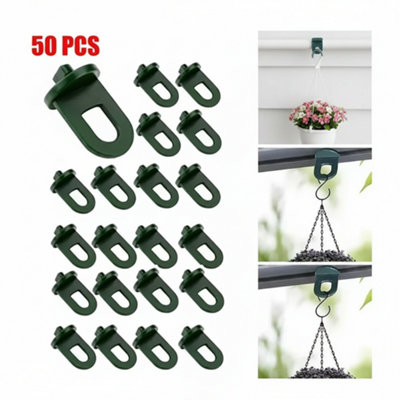 50Pcs Greenhouse Hanging Crop Hooks & Clips  Plant Support Hangers Garden Accessories from B&Q