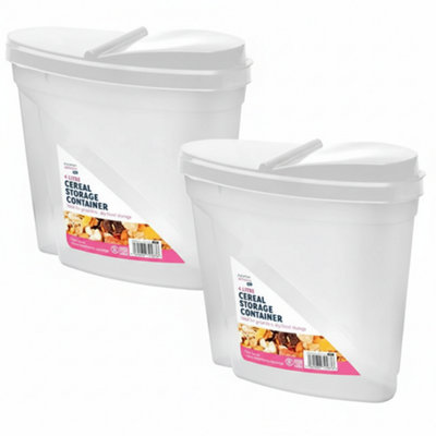 2Pcs Airtight Food Storage Containers  Cereal Tubs With Lids Kitchen Storage Set from B&Q