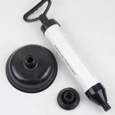 Powerful Drain Plunger Unblocker Vacuum Suction Tool For Sink Toilet Fast Clearing Easy Use from B&Q