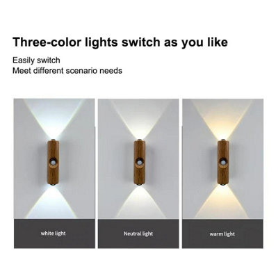 Usb Rechargeable Motion Sensor Led Night Light Magnetic Wireless Wall Lamp from B&Q
