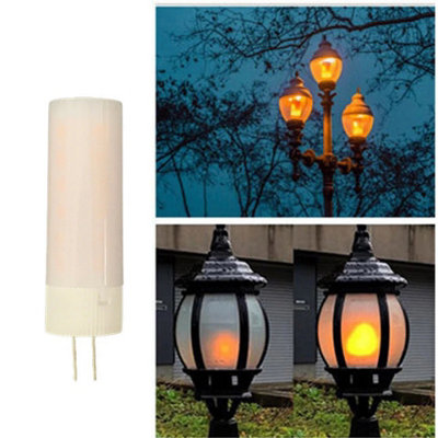 G4 Led Flame Effect Bulb 36 Leds Fire Flicker Decorative Light from B&Q