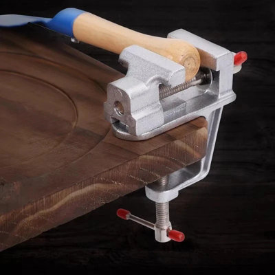 Mini Table Bench Vise 3.5 Swivel Workbench Clamp For Craft And Repair from B&Q