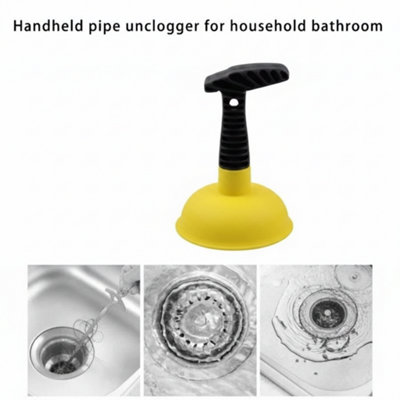 Shower Drain Unclogger Cleaner Brush And Plunger For Sink Bathtub And Kitchen from B&Q