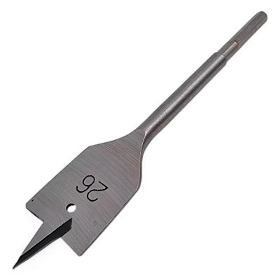 26mm Flat Wood Spade Drill Bit Hex Shank Hole Cutter from B&Q