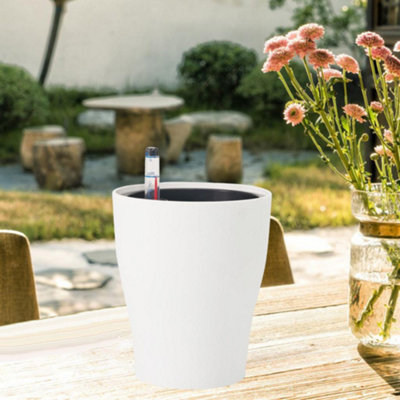 Self Watering Plant Pot With Water Level Indicator Indoor Planter from B&Q
