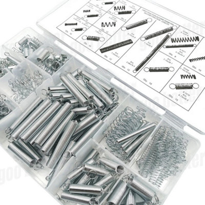 200 Pieces  Expansion Extension Tension Spring Assorted Set 20 Sizes from B&Q