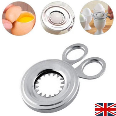 Egg Cutter Stainless Steel Boiled Egg Topper Opener Kitchen Gadget Tool from B&Q