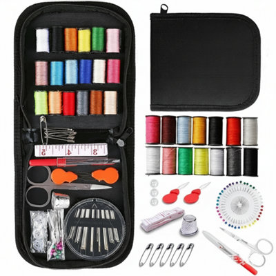 70 Piece Portable Sewing Kit Travel Home Sewing Set With Needles Thread Scissors Case from B&Q