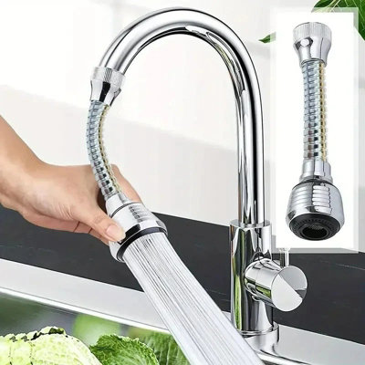 Water Kitchen Tap Head Saving Faucet Extender Sink Spray Aerator 360 Degree Swivel