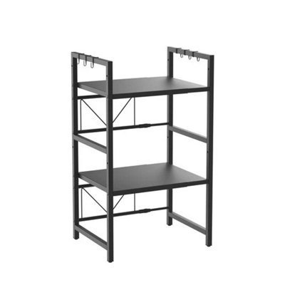 3 Tier Expandable Microwave Oven Rack Kitchen Storage Shelf from B&Q