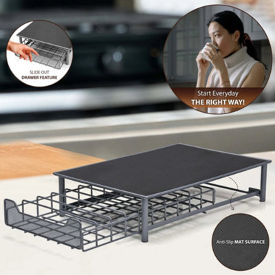 60 Pod Coffee Capsule Storage Rack Drawer Holder from B&Q