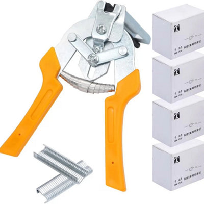 Hog Ring Pliers Kit With 2400  Steel Rings from B&Q