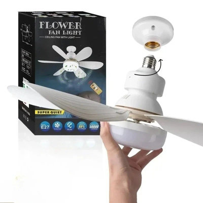  - Led Ceiling Fan With Light Dimmable E27 Ceiling Lamp