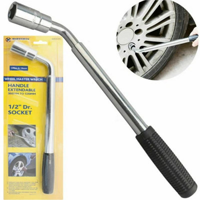 15 Inch Extension Wheel Nut Wrench Socket Spanner 17 mm 19 mm Car Van Tool from B&Q