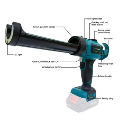 Cordless Caulking Gun Variable Speed Silicone Gun For  18 V Battery from B&Q