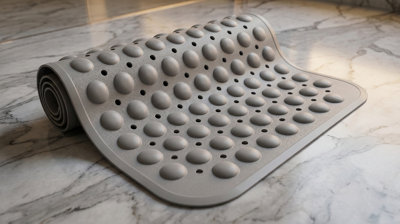 Non Slip Shower Mat With Strong Suction CupsAnti-Mold Bath Mat For Bathroom Use from B&Q