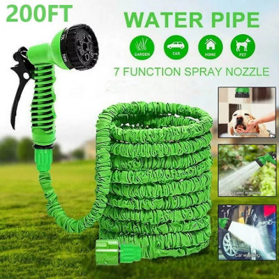  - 200Ft Expandable Garden Hose LightweightDurable Watering Hose With 7 Spray Modes