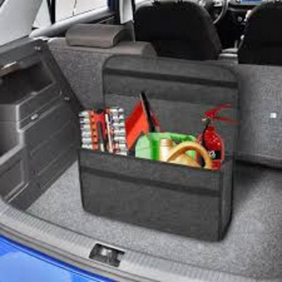 Large Car Boot Organiser Fold Able Storage Trunk Organiser from B&Q