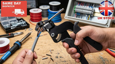 Metal Cable Tie Fasten Gun Plier Stainless Steel Crimper Tensioner Cutter Tool from B&Q